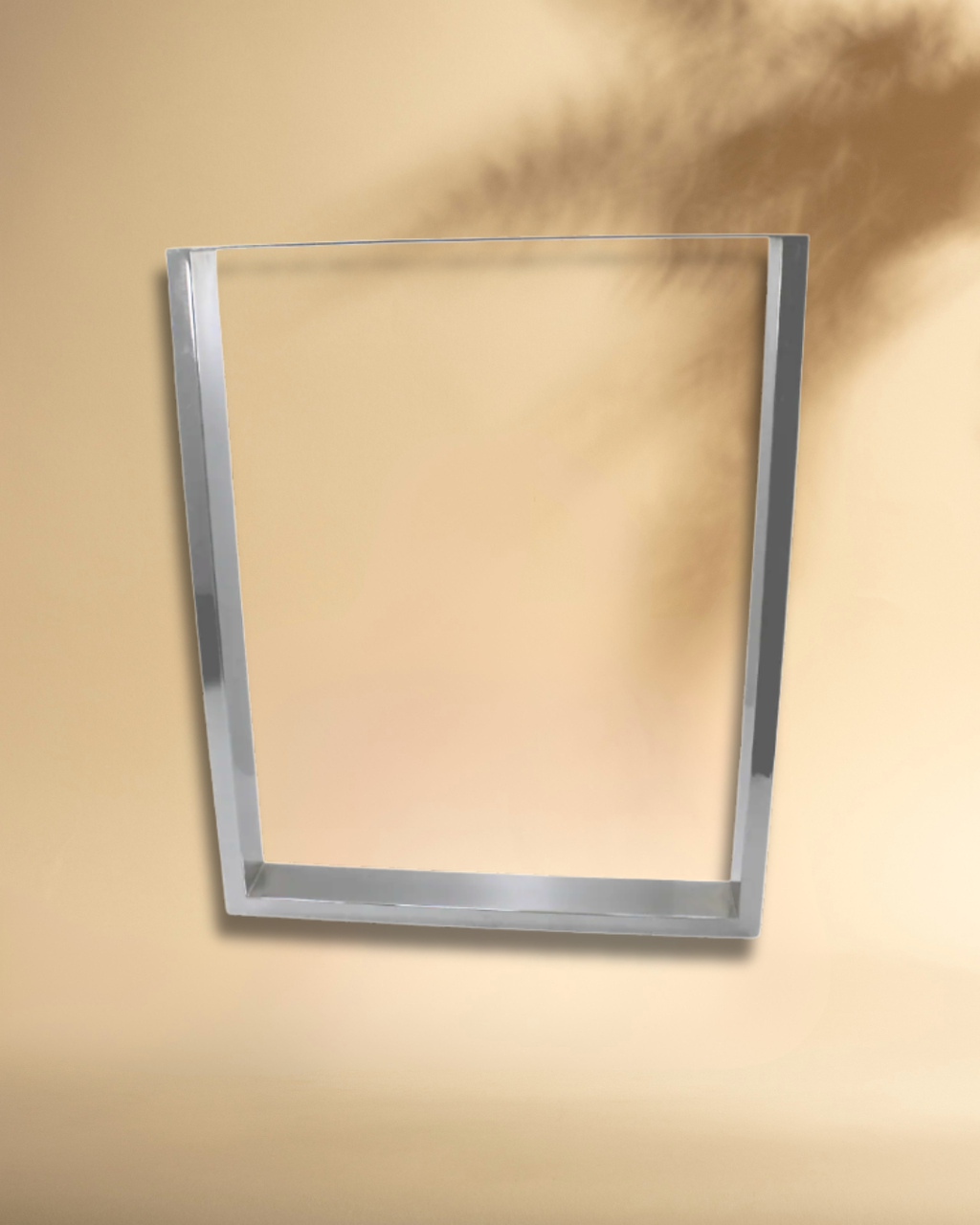 Pé De Mesa Industrial Cromado Quadratta 71 X 58cm