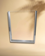 Pé De Mesa Industrial Cromado Quadratta 71 X 58cm