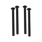 Kit 4 Pés De Mesa Móveis Aço Preto Fosco 71cm +3cm Regulagem