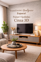 Painel Adesivo Tijolinho Concreto 3D (70x77cm)